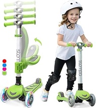 Stompa Children's Scooter 3 Years for Girls Boys Foldable Children's Scooter 3 Wheels LED Flash Ligh