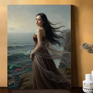 Mandalika Lombok Princess Legend Wall Decoration - 6mm MDF Board Decoration Premium Print Story Seri