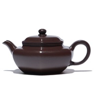 กาน้ำชาดินเหนียวสีม่วงผิวมะเขือม่วงเก่าแร่ดิบ Yixing ทำมือกาน้ำชาดินเหนียวสีม่วงแร่ดิบ Yixing ทำมือป