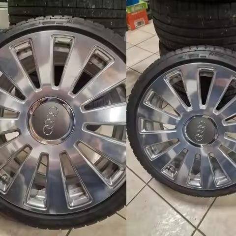 4Pcs 145mm For Audi A8 Quattro S8 A6 S6 Wheel Center Caps Rims Hub Cover 4E0601165A 4E0 601 165 A Hu