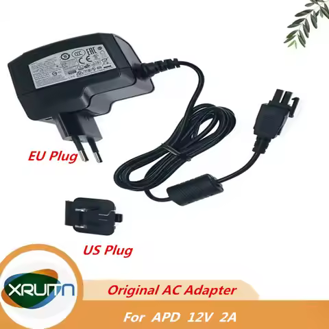 New Genuine APD WA-24Q12R AC Adapter 12V 2A 24W Charger for Fortinet FortiGate 30E 50E Power Supply