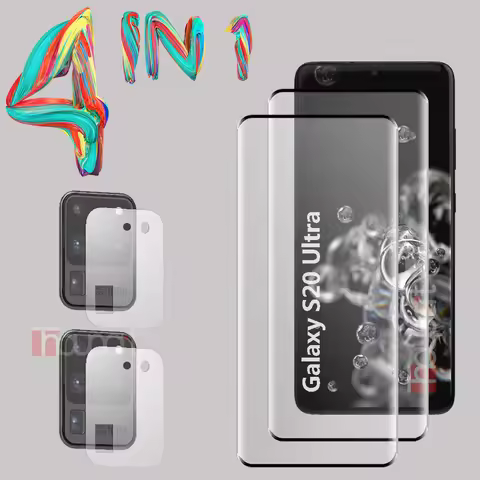 3D Tempered Glass For Samsung Galaxy S20 Ultra Screen Protector Camera Lens Film Samsung S20 Ultra G