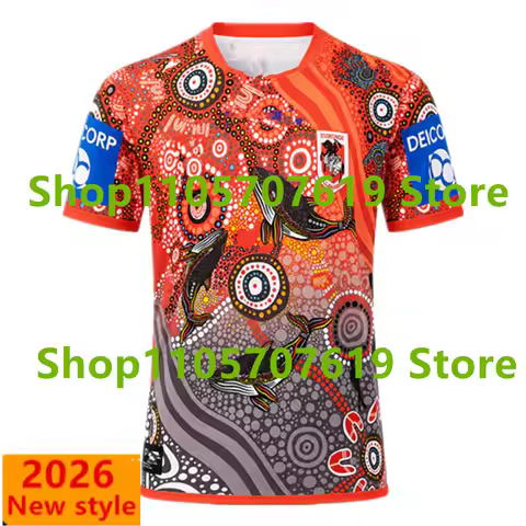 2026 Illawarr Dragons Indigenous/Anzac Rugby JERSEY Size:S-5XL Kids Size:16-26