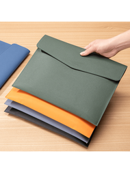 1pc Best-Selling Portable Document Storage Bag For A4 Papers, High-Capacity Vertical File Bag, Durab