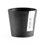 ECOPOTS 比利時環保膠盆 Amsterdam Mini  8cm/ 黑