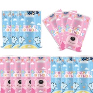 10/40pcs  Pink Blue Bluey Family theme Party Plastic Goodie Bags Loot bags  Kindergarten Activities 