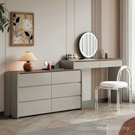 New Style Makeup Master Bedroom Storage Cabinet Bucket Light Solid Wood Dressing Table Integrated Mo
