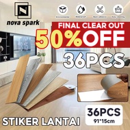 54sqft/36pcs 1.9mm TEBAL THICK DIY Vinyl Self Adhesive Flooring