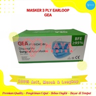 Masker 3 PLY Earloop Putih Isi 50 GEA