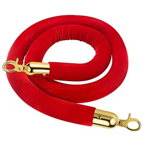 Stanchion Rope Crowd Control Rope Queue Barrier Rope Cordon Lanyard Guard Bar Lanyard Small Metal De