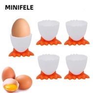 MINIFELE 1/2/4Pcs Kitchen Supplies Boiled Cute Creative Eggs Container
