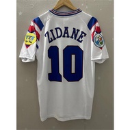 1996 France Top Quality Away Retro Soccer Jersey custom T-shirt Football Jersey ZIDANE