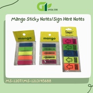 [GY Office] Mango Sticky Notes/Sign Here Notes MS-1207/MS-1213/45688