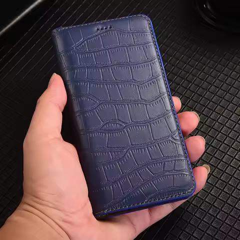 Crocodil Belly Phone Case For Sony Xperia XA XA1 XA2 Ultra Plus XZ XZ1 XZ2 XZ3 XZS Flip Wallet Shell