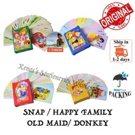 Snap, Old Maid, Donkey, Happy Family Traditional Playing Card Game * *