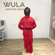 Squid Game-Red Overalls Next Day Delivery Taiwan Invoice WULA Ula Squid Game Red Overalls Squid Over