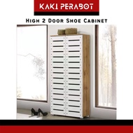 WAZEL High 2 Door Shoes Cabinet Shoes Rack Shoe Shoe Cabinet Shoe Rack Almari Kasut Tinggi Kabinet kasut Rak Kasut Murah