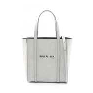 【二手】BALENCIAGA) EVERYDAY XXS 兩用托特包 551815 銀色皮革 女士二手 B