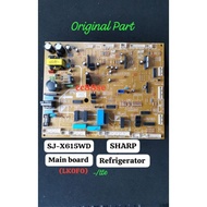 SHARP REFRIGERATOR MAIN PCB BOARD ORIGINAL PART SJX615WD SJ-X615WD