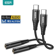 [Nudd70] หูฟัง ESR USB C ถึง3.5Mm DAC AUX ประเภท C 3.5สายออดิโออะแดปเตอร์เชื่อมหูฟังสำหรับ iPad Pro 