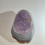 紫晶簇 紫水晶 瑪瑙底 隨形 擺件 原石 晶簇 天然水晶