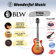 BLW Prima Les Paul Style Electric Guitar, Cherry Burst