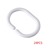 【A SELL Hot Sale】 24 Pieces Shower Curtain Hook Bathroom Bathing Drape Hanger Rings Plastic Removabl