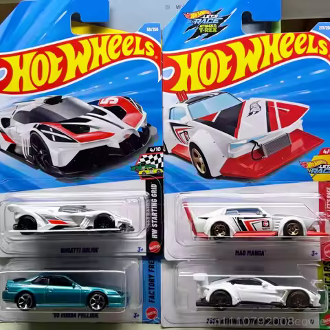 Original Hot Wheels 1/64 Mainline Series 2026 L Case MAD MANGA BUGATTI BOLIDE NISSAN Collection Car 