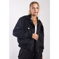 OCWA FELIX MIXED DENIM BOMBER JACKET WOMAN