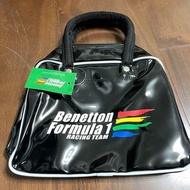 benetton formula 1 亮面時尚提袋 便當袋