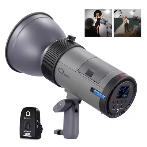 NEEWER 100Ws 2.4G TTL Hot Shoe Flash Speedlite For Sony/Canon/Nikon,3000mAh/500 Full Power Flash Stu