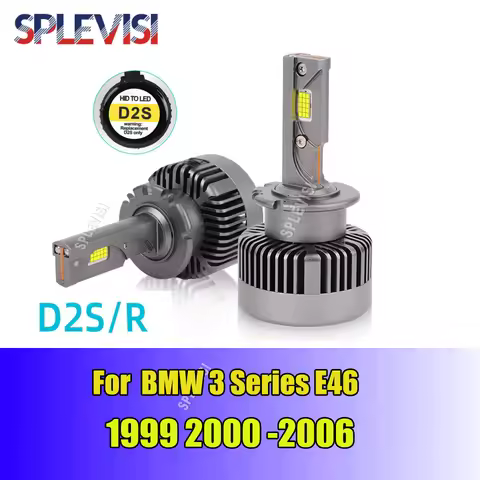 D2S D2R HID Xenon Bulb Road Legal 6000K enhances visual brightness For BMW 3 Series E46 1999 2000 20