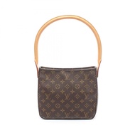 路易威登 Looping MM 單肩包 M51146 Monogram 帆布棕色二手女士 LV