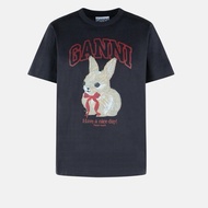 Ganni Gray Bunny T-shirt