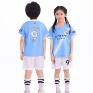 25-26 New Haaland Jersey for Kids Boys Girls Football Soccer Sets