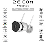 2ECOM 3mp 5mp Wireless Two Way Audio CCTV Bullet Outdoor Camera Alarm Waterproof