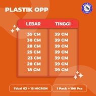 OPP PLASTIC || 35x39 || 30x39 || 28x39 || 25x39 || 23x39 || 20x39 || 18x39 || THICK 03 100 SHEET/