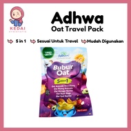 Adhwa Oat Travel Pack 5 Dalam 1 Bubur Oat 5 Perisa Dalam 1 Sesuai Untuk Travel Ibu-ibu Mudah Dibawa 