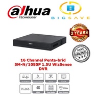 DAHUA 16CH / 16 CHANNEL XVR5416L-I3 PENTABRID 5M-N/1080P 1.5U 4HDDS WIZSENSE AI DVR RECORDER