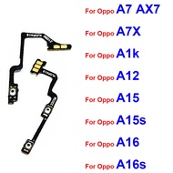 Power Volume Button Flex Cable For OPPO A7 A12 A15 A15S A16 A16S AX7 A1K On OFF Power Volume Switch 