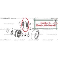 ORIGINAL SYM (1 SET) 2PCS RR CUSHION ASSY. BK-001C (52400-LM1-000-KB) Cruisym 250i
