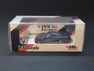 VMB 1/64 樹脂模型車 Koenigsegg One:1 # carbon black purple