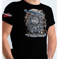 T-shirt Casio G-shock Frogman / G-shock Tshirt / Baju Microfiber Jersi / Jersey Sublimation / Tshirt/collar/long