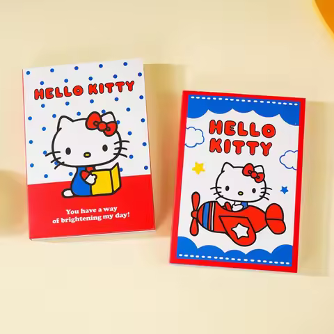 Genuine 100Sheets Sanrio Hello Kitty Memo Pad Posted It Sticky Note Planner Sticker Notepad School S
