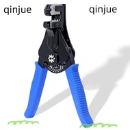QINJUE Crimping Tool, Blue Automatic Wire Stripper, Multifunctional High Carbon Steel Wiring Tools Cable