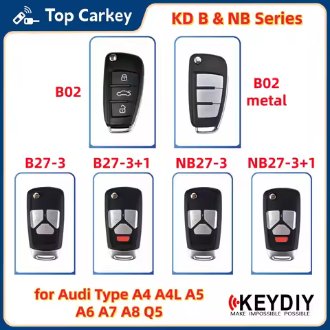 KEYDIY KD B02 B27-3 NB27-3 Universal Flip Remote Key for Audi Type A4 A4L A5 A6 A7 A8 Q5
