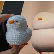 Handmade silly duck keychain