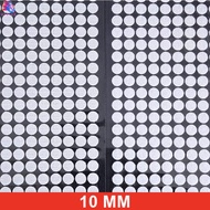 Velcro Circle With Glue Tape Black White Size 10 12 15 20 25 30 mm