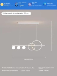 HEIKESZ 2024โคมระย้าร้านอาหารใหม่โมเดิร์นเรียบง่ายสไตล์ครีมโคมไฟระย้าโต๊ะอาหารค่ำทรงยาว Zhongshan