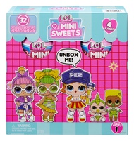 Loves Mini Sweets Collectible Dolls 4-Pack #3 Jolly Rancher, Pez, Mike & Ikes, Dum Dums w/ 32 Surpri